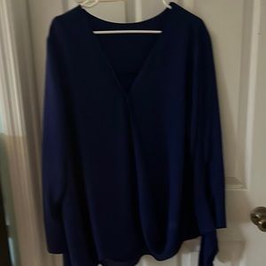 Royal blue blouse long sleeves